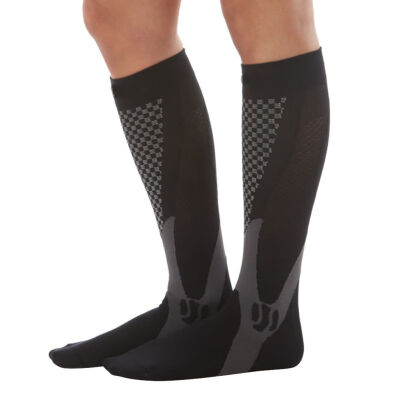 

Men Women Sport Soccer SocksLeg Support Stretch Compression Socks Below Knee Socks 9282