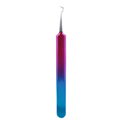 

Gradient Color Stainless Steel Tweezer Clip Nipper Eyelash Blackhead Acne Extractor Remover Nail Art Tools Set