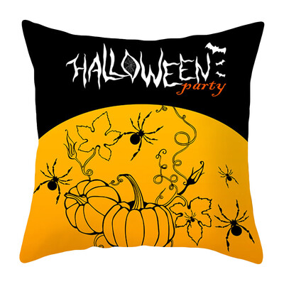 

Pillows Cover Decor Halloween Pillow Cases Polyester Sofa Pumpkin Ghosts Cushion Cover Home Decor