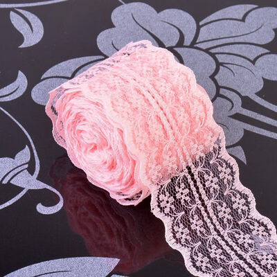 

Holiday Decorative Lace Ribbons DIY Cloth Sewing Lace Non-elastic Ribbons Holiday Lace Ribbons Decorative Accessories