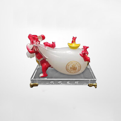 

Mouse Purse Crystal Liuli Decoration For Home&Office