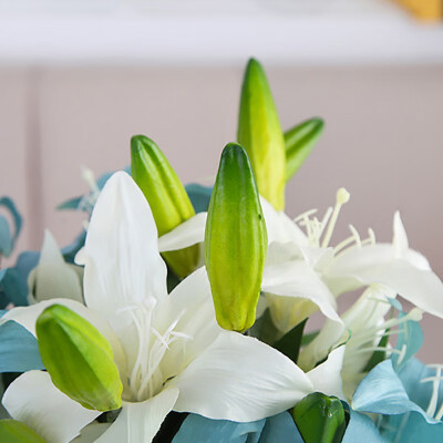

Perfume Lily Fresh Style Desk Ornaments Artificial Flowers Home Decoration Accessories Wedding Decoration 1pcs