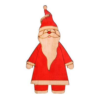 

Wooden Christmas Tree Hanging Ornament Christmas Label Pendant Holiday Party Decorations