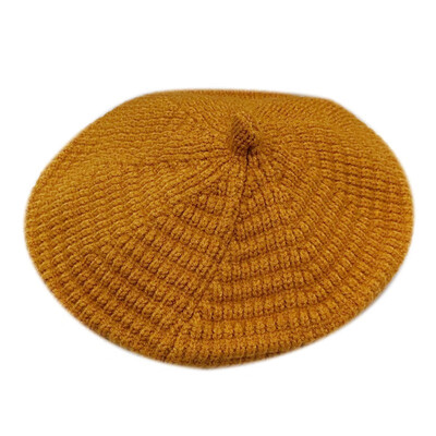 

Autumn Winter Fashion Wool Knitting Baby Girl Hats Retro Kids Toddler Beret Caps