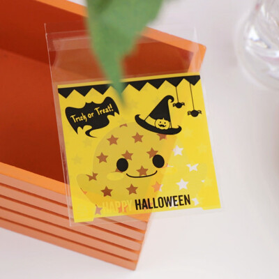 

Clear Bag Halloween Pumpkin Ghost Gifts Bags Halloween Party Craft