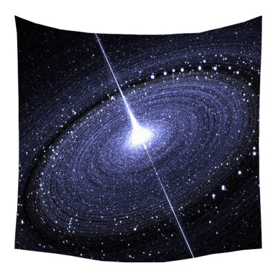 

Toponeto Tapestry Universe Moon Stars Space Plane Creative Home Bedroom Decor Romantic