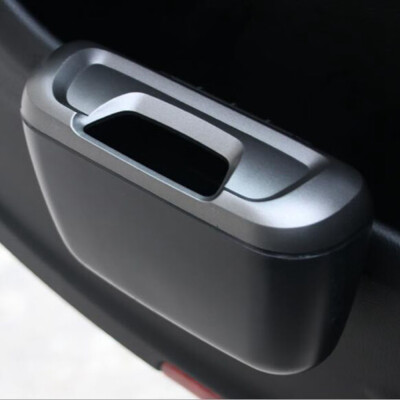 

New Car Trash Can Rubbish Waste Garbage Bin Holder Dust Storage Box With Buckle