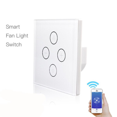 

〖Follure〗Smart WiFi Fan Light Switch In-Wall Ceiling Fan Lamp Switch