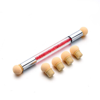 

〖Follure〗Set Glitter Powder Picking Dotting Gradient Pen Brush 6Sponge Nail Art Tools