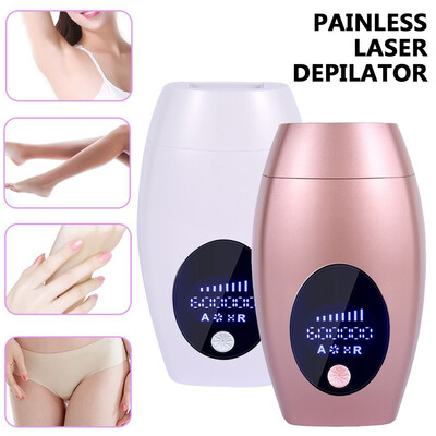 

600000 Flash Laser Hair Removal Professional Permanent IPL Painless Laser Epilator LCD Display 8 Levels Adjustable