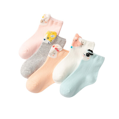 

Baby Girl Socks Autumn Winter Cartoon Pattern Socks Set Cotton Children Toddler Girls School Socks