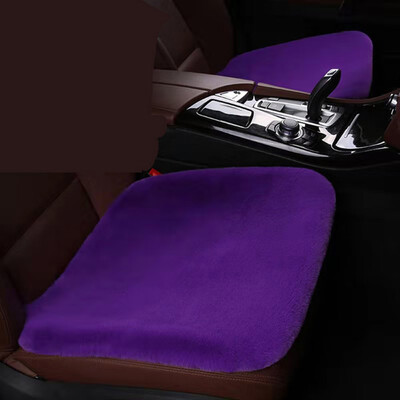 

Premium Sheepskin Car Seat Cushion Cover Soft Warm Winter - Beige Universal Fit