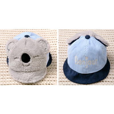 

New Boys Girls Children Cartoon Print Caps Double Sided Hats Toddlers Adjustable Sun Protection Casual Visors