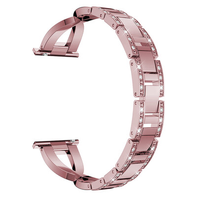 

〖Follure〗Luxury Alloy Crystal Stainless Steel Wristband Strap Band For Fitbit versa