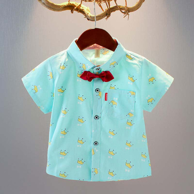 

Children Boys Shirts 2020 Summer Kids Baby Shirt For Boy Short Sleeve Tops Child Printed Boys Clothes Toddler boy blouse