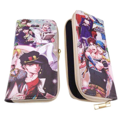 

Christ For Givek JoJos Bizarre Adventure Wallet Coin Bag Multifunctional Leather Bifold Purse Cartoon Printing