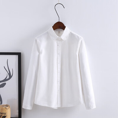 

New Casual Women Ladies Blouse Fashion Long Sleeve Loose Shirt Summer Cotton Office Clothing Women Tops Solid