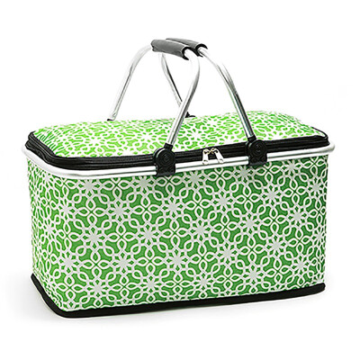 

Large capacity Multi-Functional Insulated Bag Portable Picnic Basket Food Fresh Lunch Basket Outdoor Camping Hiking Shopping Bag