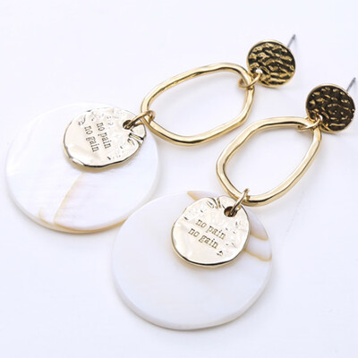 

Shell Earrings Natural Cowrie Handmade Hawaiian Bohemian Shell Pendant Drop Earrings Beach Jewelry for Women Girls