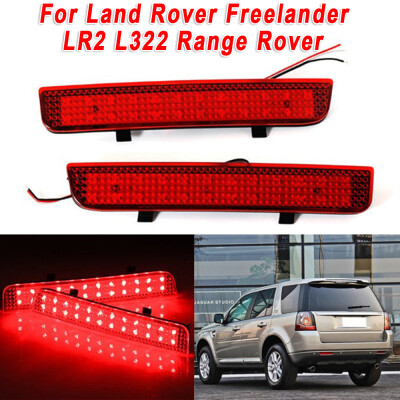 

2pcs LED Rear Bumper Reflectors 500LM For Land Rover Freelander LR2 L322 Range