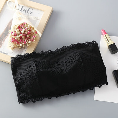 

Summer New No Steel Ring Lace Gathers Anti-lighting Tube Top Thread Lace Tube Top