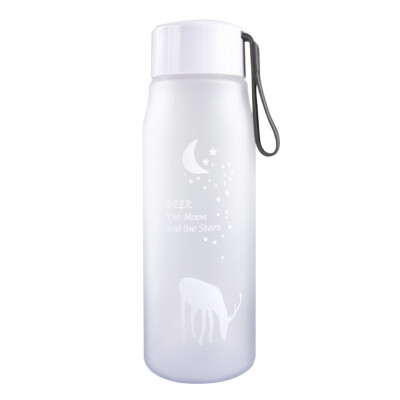 

Portable Leakproof Large-Capacity Plastic Water Bottle Cute Elk Sports Water Bottle Student Household Kettle