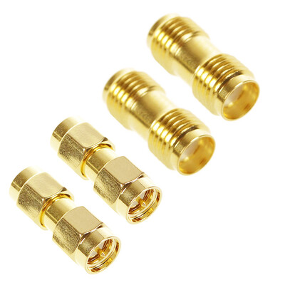 

2pcs SMA Female to SMA Female Straight Adapter 2pcs SMA Male to SMA Male Dual SMA Connector Two Way Radio SMA Antenna RF Adapter