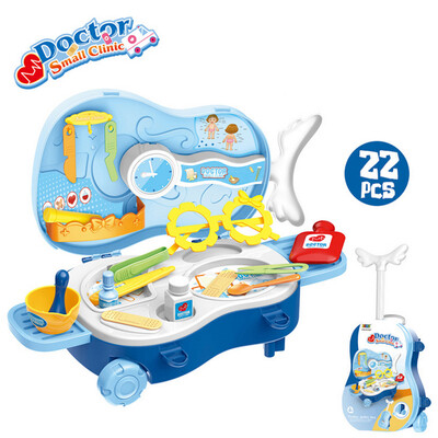 

YIWULA22PCS Medical Kit Doctor Nurse Dentist Pretend Roles Play Toy Set Kids Game Gift