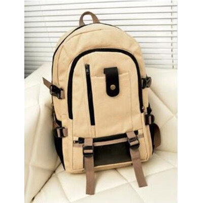 

Men Canvas Backpack Multifunction School Rucksack Vintage Satchel Shoulder Laptop Bag Travel Male Canvas Backpack