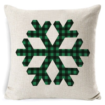 

Christmas Cushion Cover Merry Christmas Pillow Cases Linen Holiday Sofa Cushion Cover Home Decor