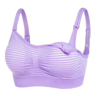 

Maternity Nursing Bra Breastfeeding Cotton Sleep Bras For Mothers Feeding Nursing Pregnancy Clothes Women Open Buckle Underwear