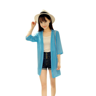 

Boho Beach Shirts Women Thin Summer Blouses Kimono Cardigan Shirt Plus Size BLouse Sunscreen Lady Clothing Blusas