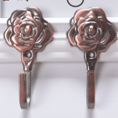 

1 Pair Home Metal Rose Flower Curtain Tie Back Tieback Holders Wall Hooks UK