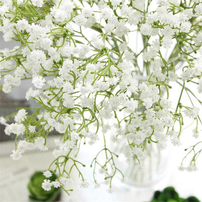 

DIY Artificial breath Flower Gypsophila Fake Silicone plant for Wedding Home Hotel Party Decorations 3 Colors