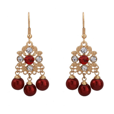 

Retro Antique Bohemia Beaded Vintage Earrings For Women Lady New Jewelry Bijouterie