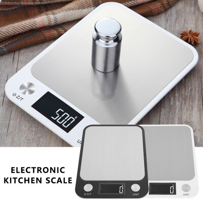 

Stainless Steel High-precision Food Baking Scale Ultra-thin Design Black White Stainless Steel