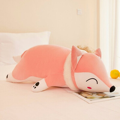 

The new ideas on the fox doll plush toy software bed pillow large gift girl a birthday present