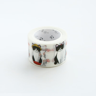 

Original Cartoon Cute Cat Series Japanese Paper Tape Stickers DIY Party Home Decorative Materials