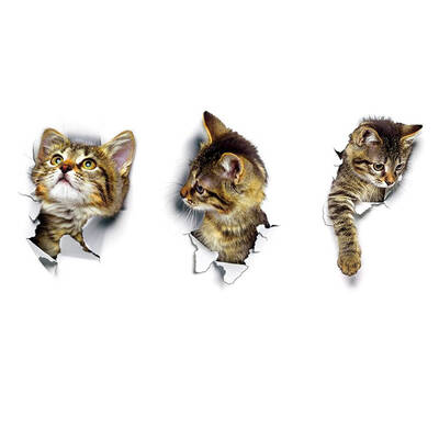 

DIY 3D Removable Cat Toilet Stickers Kids Room Decor Nursery Decal Sticker Wallpaper Poster