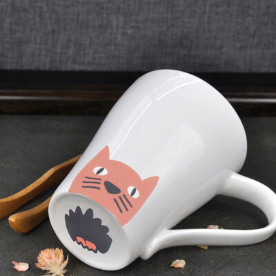

Wall Stickers 5pcs DIY Beautiful Sticker Cartoon Decoration Funny Expression Cup Cute Stickers For Home Office
