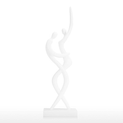 

Dancing Together Leaning Close 3D Printed Sculpture Modern Decorative Sculpture Figurine Contemporary Dancing Figurine