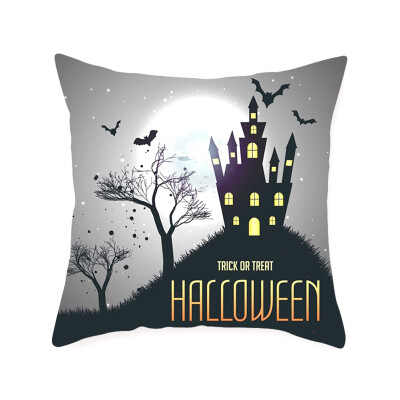 

Cartoon Skull Halloween Cushion Cover Nightmare Before Christmas Decor Throw Pillows Car Sofa Home Decorative Pillow Case