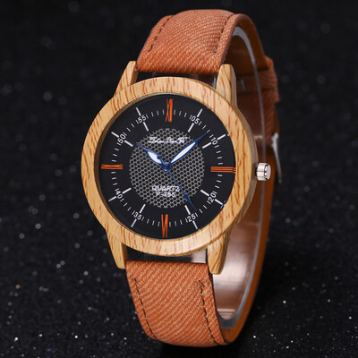 

〖Follure〗Nature Wooden Watch Minimalist Clock Bamboo Denim Fashion Cool