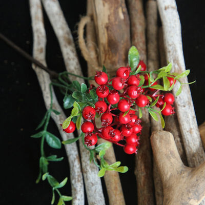 

Decorative Artificial Berry Holly Branch For DIY Festival Ornaments Christmas Tree Decorations Flower Arrangements Decor