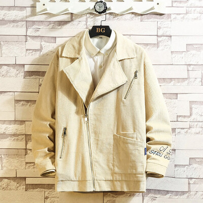 

Toponeto New Style For Men In Autumn Winter Fashion Corduroy Pure Long Sleeve Coat