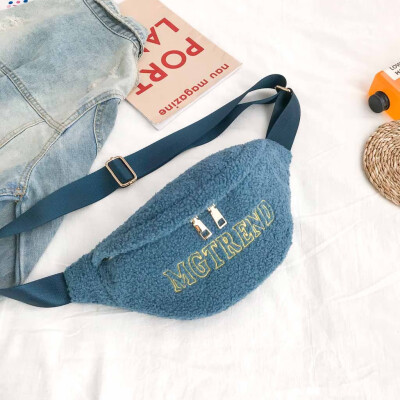 

Tailored Womens Woolen Purse Fashion Shoulder Messenger Bag Simple Waist Bag Chest Bag