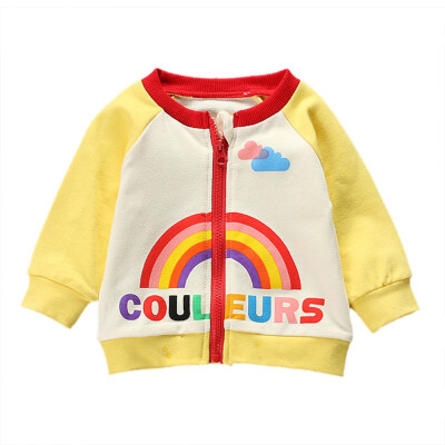 

Baby Girls Jacket Autumn Long Sleeve Fashionable Baby Coat Cartoon Cotton Jacket For Boys Kids Clothes Outfit Overcoat