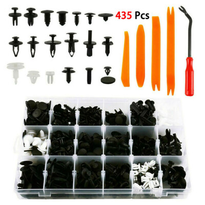 

435x Plastic Auto Body Push Pin Rivet Fasteners Trim Moulding Clip Screwdriver