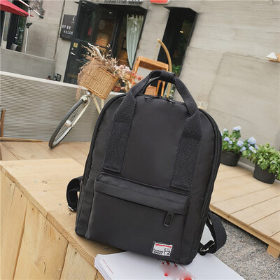 

Tailored Nylon Backpack Collar Color Art Student Bag Outdoor Travel Portable Backpack
