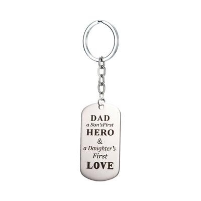 

My Son Daughter Stainless Steel Tag Keychain Keyring Gift for Boys Girls